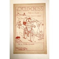 1955 (circa)? - Partition "Cyclo-Cross" paroles de L. Fillion et musique de G. Lassky (éditions les trois roses)