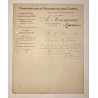 A. Fourmeaux à Cheney (Yonne) - Lettre à entête du 9 juin 1913