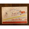 Buvard Café San-Rivo illustré d'une course cycliste