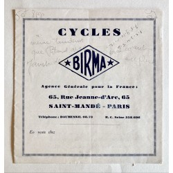 1932 - catalogue Cycles Birma