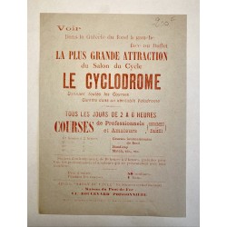 1897 - Feuillet Le Cyclodrome