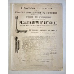 1896 - feuillet Pédale -...