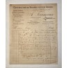 A. Fourmeaux successeur (ancienne maison A.Gervais) à Cheney (Yonne) - Lettre à entête du 26 novembre 1919