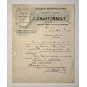 J. Chanterault à Beaune (Côte-d'Or) - Lettre à entête du 25 avril 1912