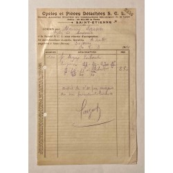 Constructions Mécaniques de la Loire à Saint-Etienne (Loire) - Lettre à entête du 5 mars 1914