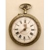 Montre à gousset circa 1900 - décorée d'une cycliste sur le boîtier