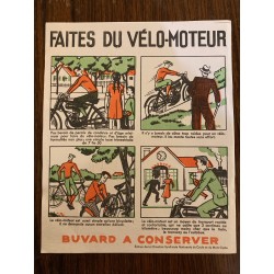 Buvard Faites du vélo-moteur