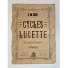 Affichette 1908 pour les cycles Lucette à Paris - 37 x 26 cm