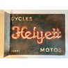 Tôle peinte d'agent des cycles et motos Helyett - 50 x 54 cm