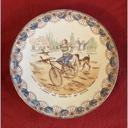 Assiette "Cycliste"  1 -...