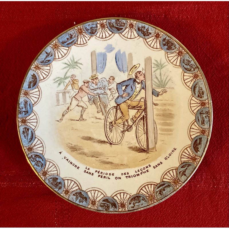 Assiette "Cycliste"  6 - K&G Lunéville