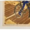 1958 - Affichette SNCF pour la sécurité à bicyclette