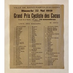 1949 - Grand Prix Cyclistes...