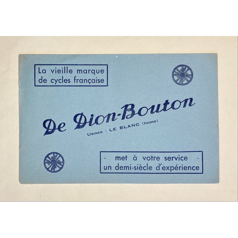 Buvard Cycles De Dion-Bouton à Le Blanc (Indre)