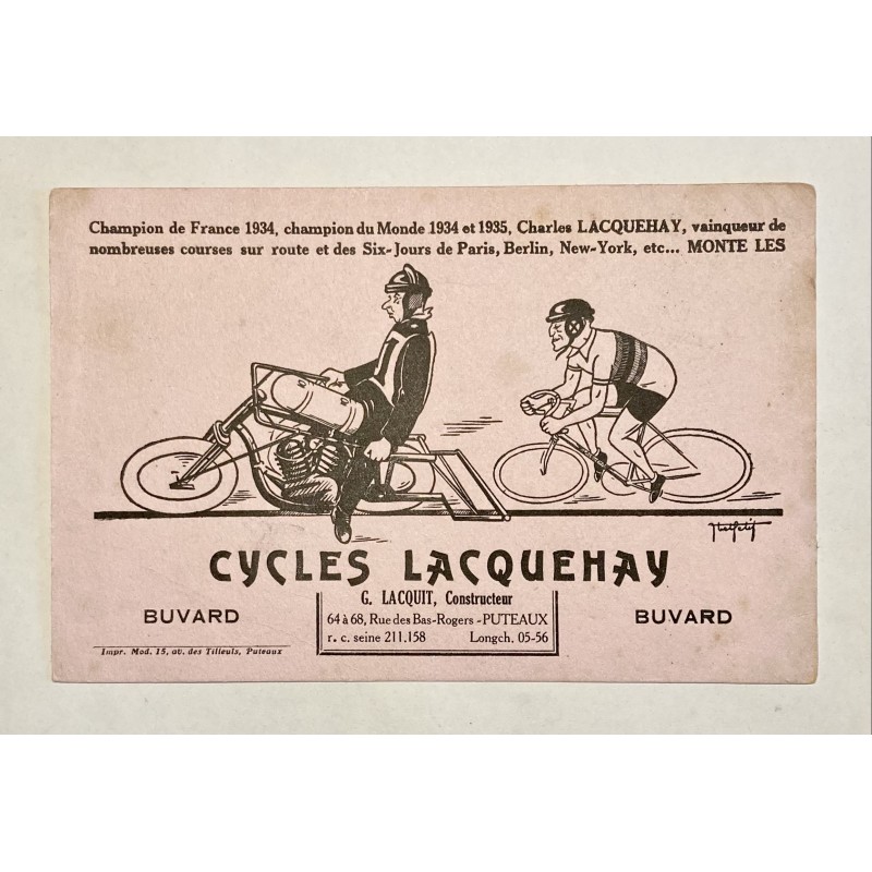 Buvard Cycles Lacquehay à Puteaux (Seine)