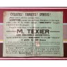 1936 - Affiche pour M. Texier représentant des Cycles Helyett