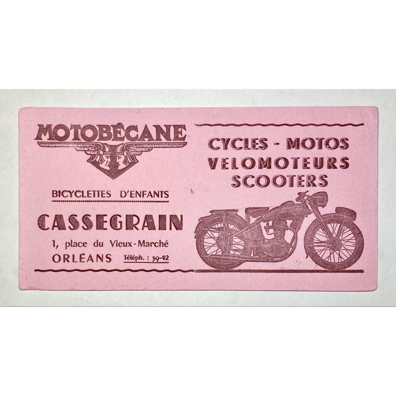 Buvard Cycles Motobécane - Agence Cassegrain à Orléans (loiret)