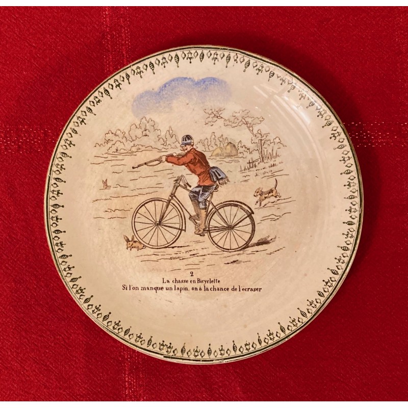 Assiette "les cyclistes"  2 - HB & Cie
