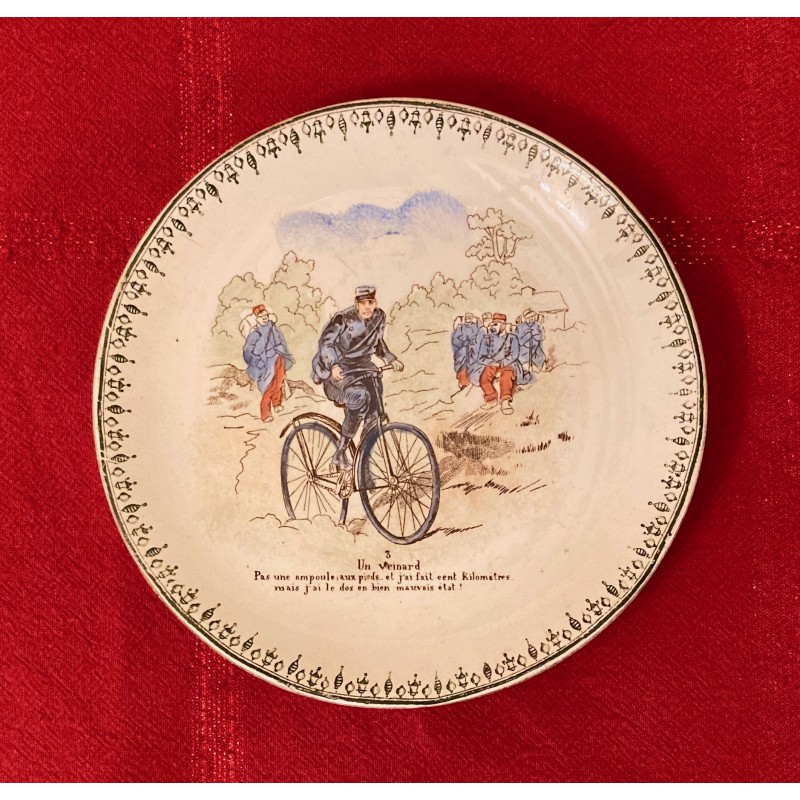 Assiette "les cyclistes"  3 - HB & Cie