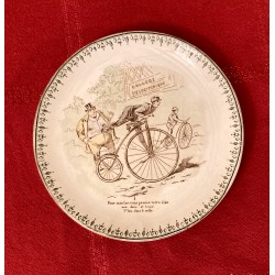 Assiette "les cyclistes"  4 - HB & Cie