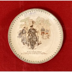 Assiette "les cyclistes"  5 - HB & Cie