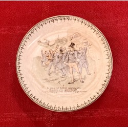 Assiette "les cyclistes"  7 - HB & Cie