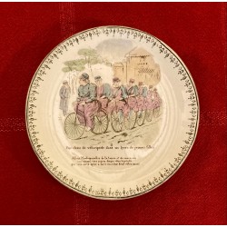 Assiette "les cyclistes"  8 - HB & Cie