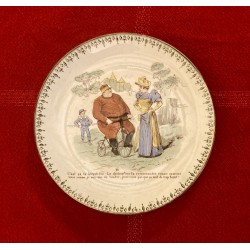 Assiette "les cyclistes" 10 - HB & Cie