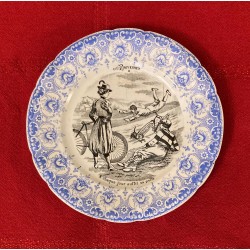 Assiette parlante - série "Proverbes" 1