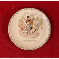 Assiette "les cyclistes" 11 - HB & Cie