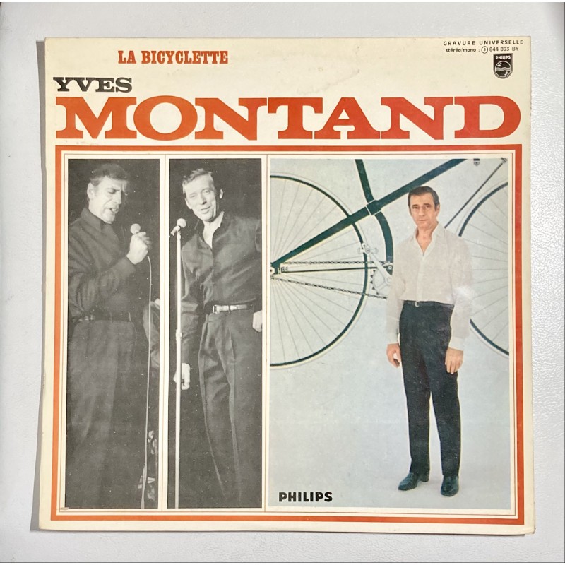 1968 - Disque Yves Montant - La bicyclette (photo avec cadre en croix)
