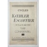 1937 - Tarif cycles Koehler Escoffier à Mâcon ( Saône-et-Loire )