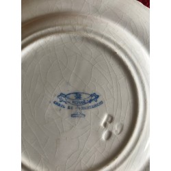 Assiette "La Vélocipédomanie"  1 - Creil et Montereau