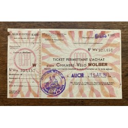 1947 - Ticket permettant...