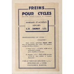 1950 - Feuillet Freins pour...