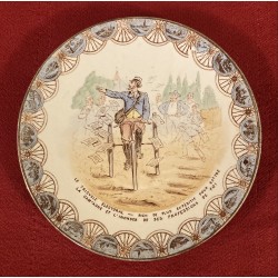 Assiette "Cycliste"  10 -...