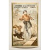 1890 (circa) - 3 chromolithographies racontant les malheurs d'un bicycliste