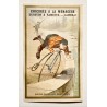 1890 (circa) - 3 chromolithographies racontant les malheurs d'un bicycliste