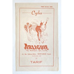 1950 - Tarif Cycles...