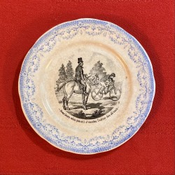 Assiette parlante - Thème cyclisme 11 - Digoin & Sarreguemines