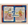 1960 (circa) - Jeu de 7 familles sur le thème des transports (dont famille vélo)