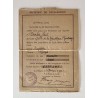 1941 - Récépissé de déclaration d'une bicyclette - Loiret  (6 exemplaires différents)