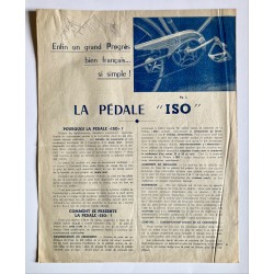 1949 - Feuillet Pédale ISO...