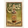 1900 (circa) - Tôle lithographiée "Le Cycle" Apéritif au goudron