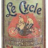 1900 (circa) - Tôle lithographiée "Le Cycle" Apéritif au goudron
