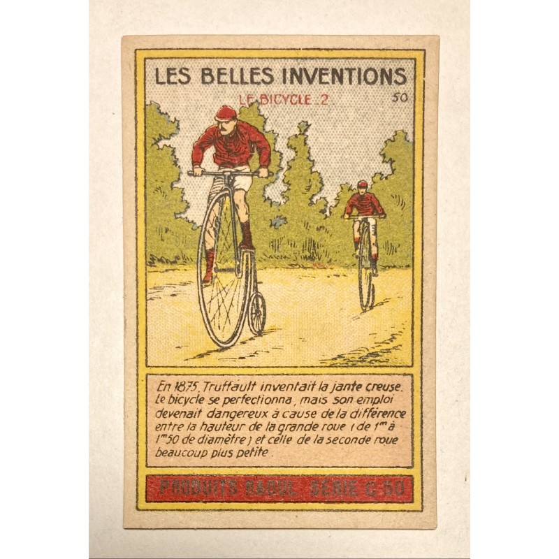 1950 (circa) - Image à collectionner des produits Raoul à La Rochelle (Charente-Maritime) - Le Bicycle 2