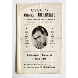 1939 - Catalogue des Cycles...