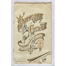 1894 - Catalogue Cycles Whitworth de Birmingham (Angleterre) - Rudeaux à Paris , agent pour la France