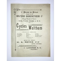1896 - Catalogue des Cycles...