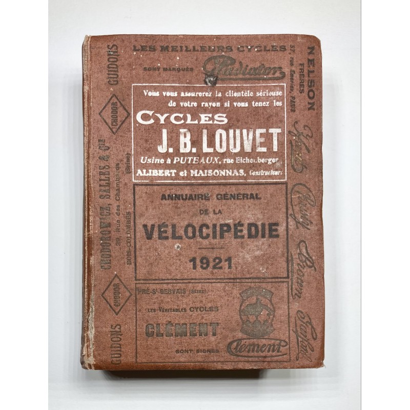1921 - Annuaire général de la Vélocipédie , des machines à coudre et des industries qui s'y rattachent 1921